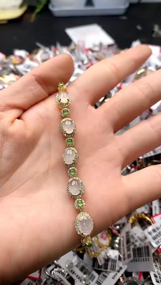 【闪购商品】翡翠戒指银S925镶嵌22222222    5