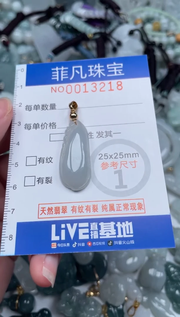 颈饰未镶嵌翡翠13218