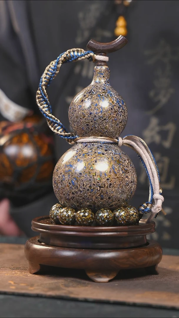 【闪购商品】YQ152漆艺酒葫芦不包手串及旋转底座