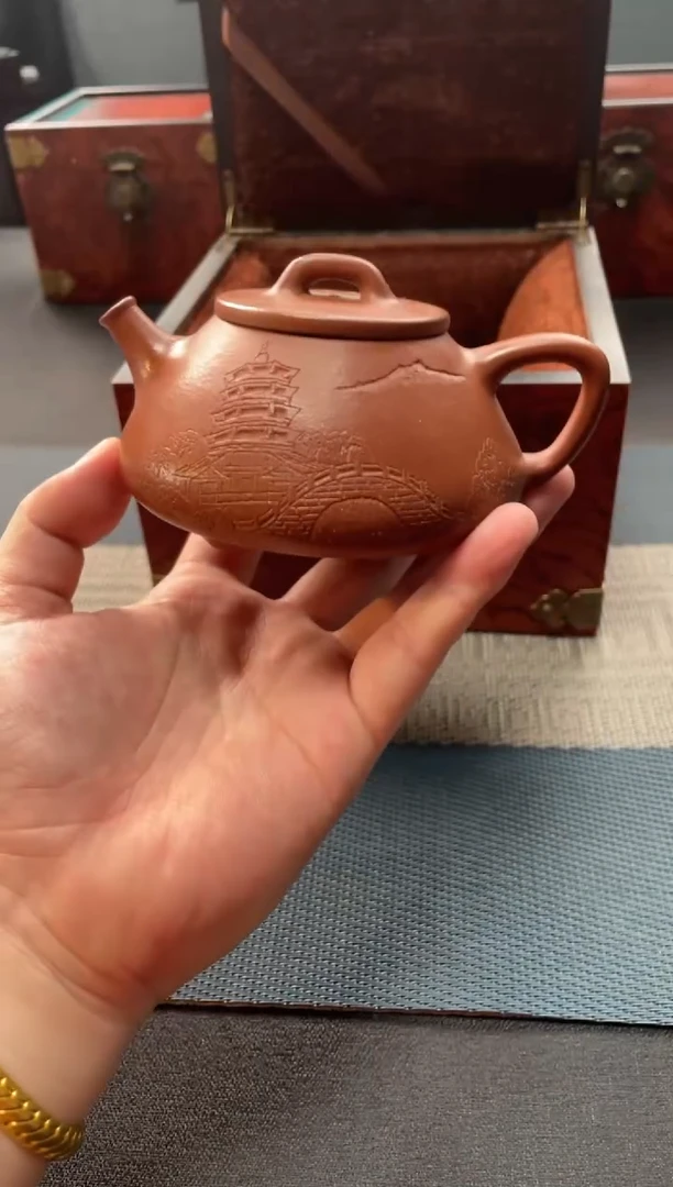 茶壶紫砂213 宜兴原矿紫砂