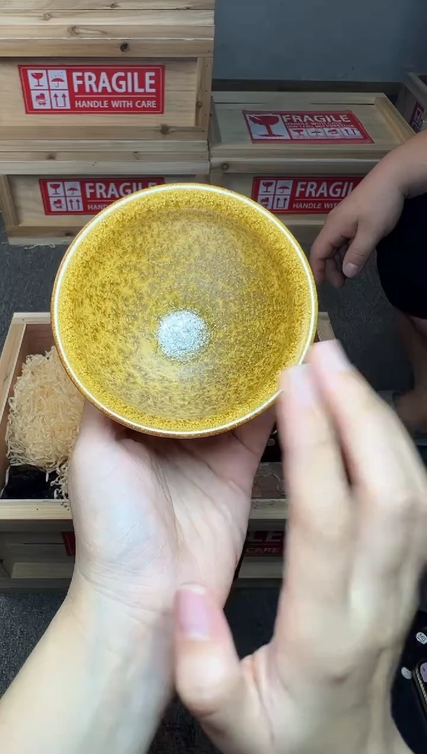 茶盏金竹 束口 建窑建盏主人杯