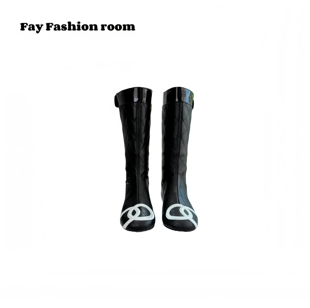 FAY | DIY中古康鹏靴 大圆圈萎格靴女