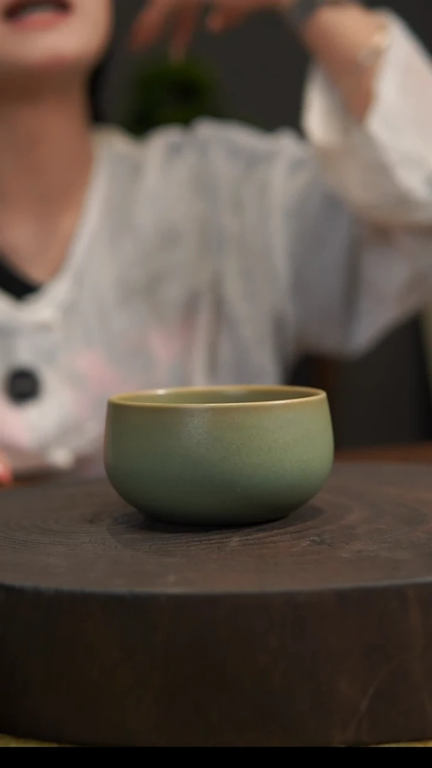 杯子禅定杯 汝州原产地  原矿老釉