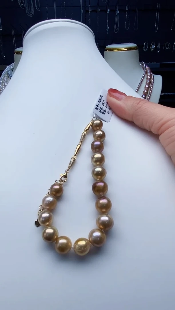 银S925镶嵌手链淡水珍珠Y淡水手链