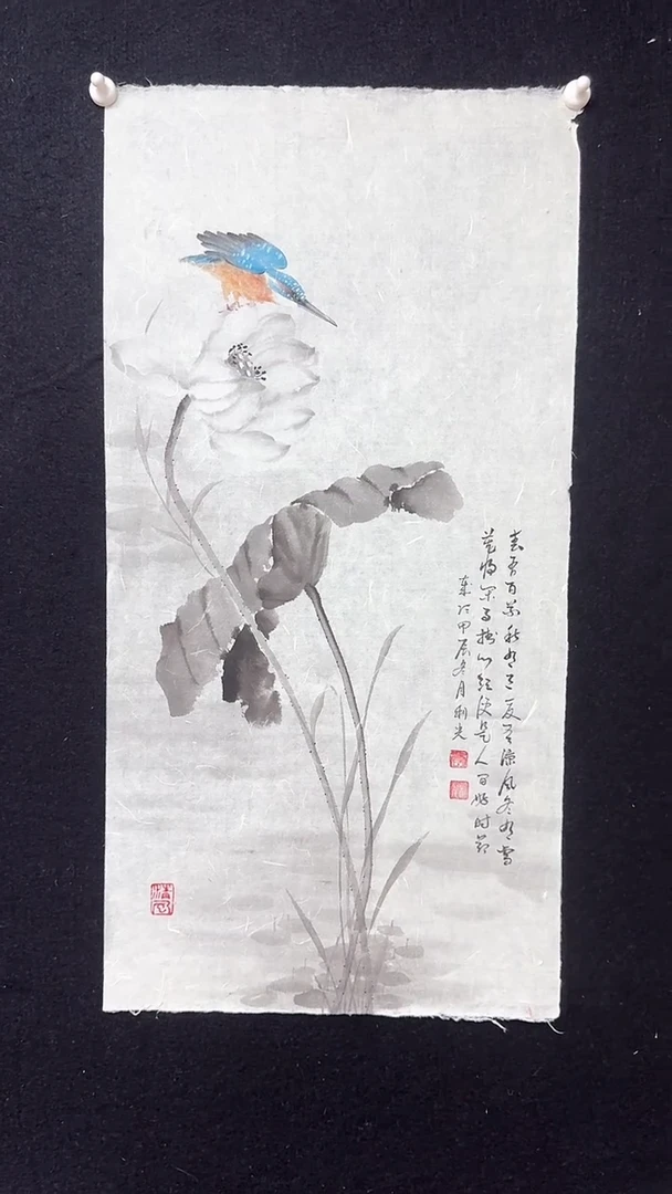【闪购商品】国画水墨花鸟俯冲