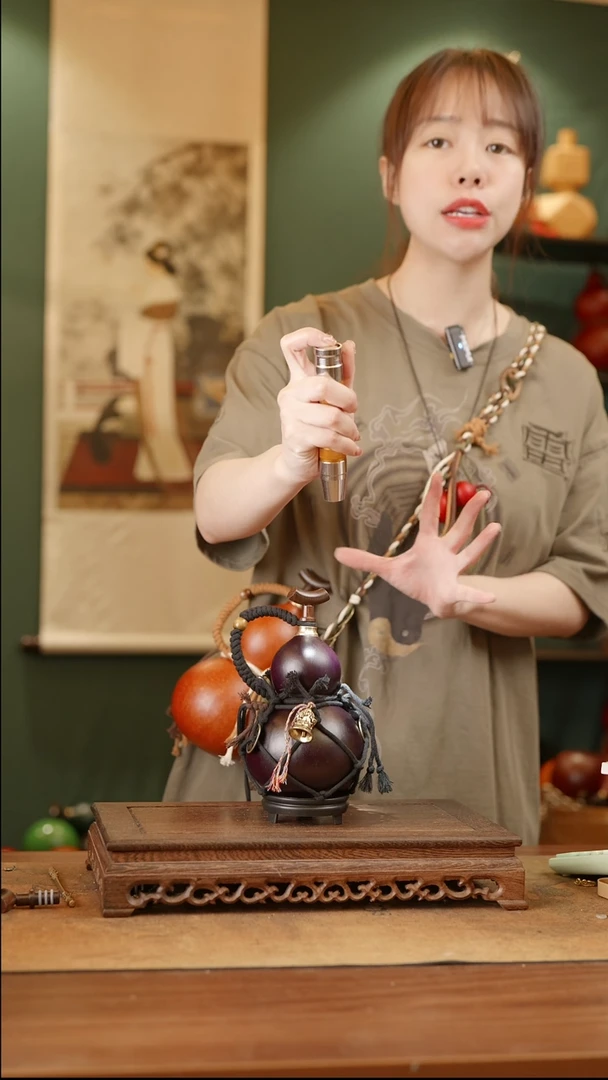 156号精品天然大漆酒葫芦一物一拍~