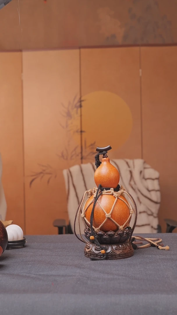 1255号链接精品大漆葫芦现货现发[一物一拍]不包含莲花底座