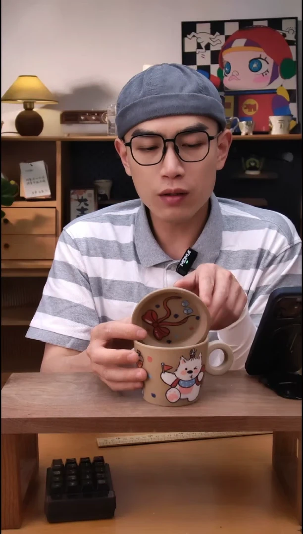 摆件景德镇可爱设计师款陶瓷