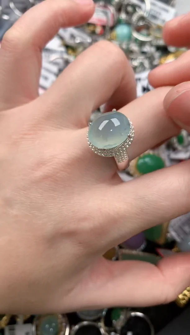 未镶嵌戒指翡翠55--7