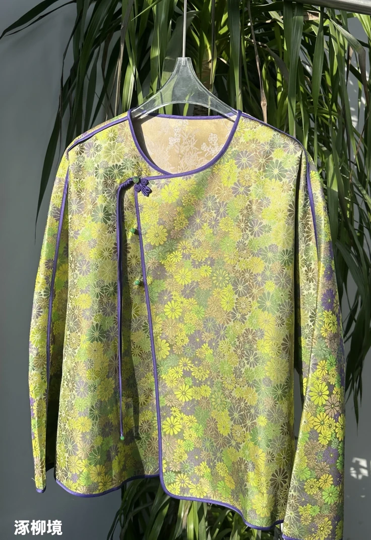 【两面可穿】国风宋锦双面双穿外套5099