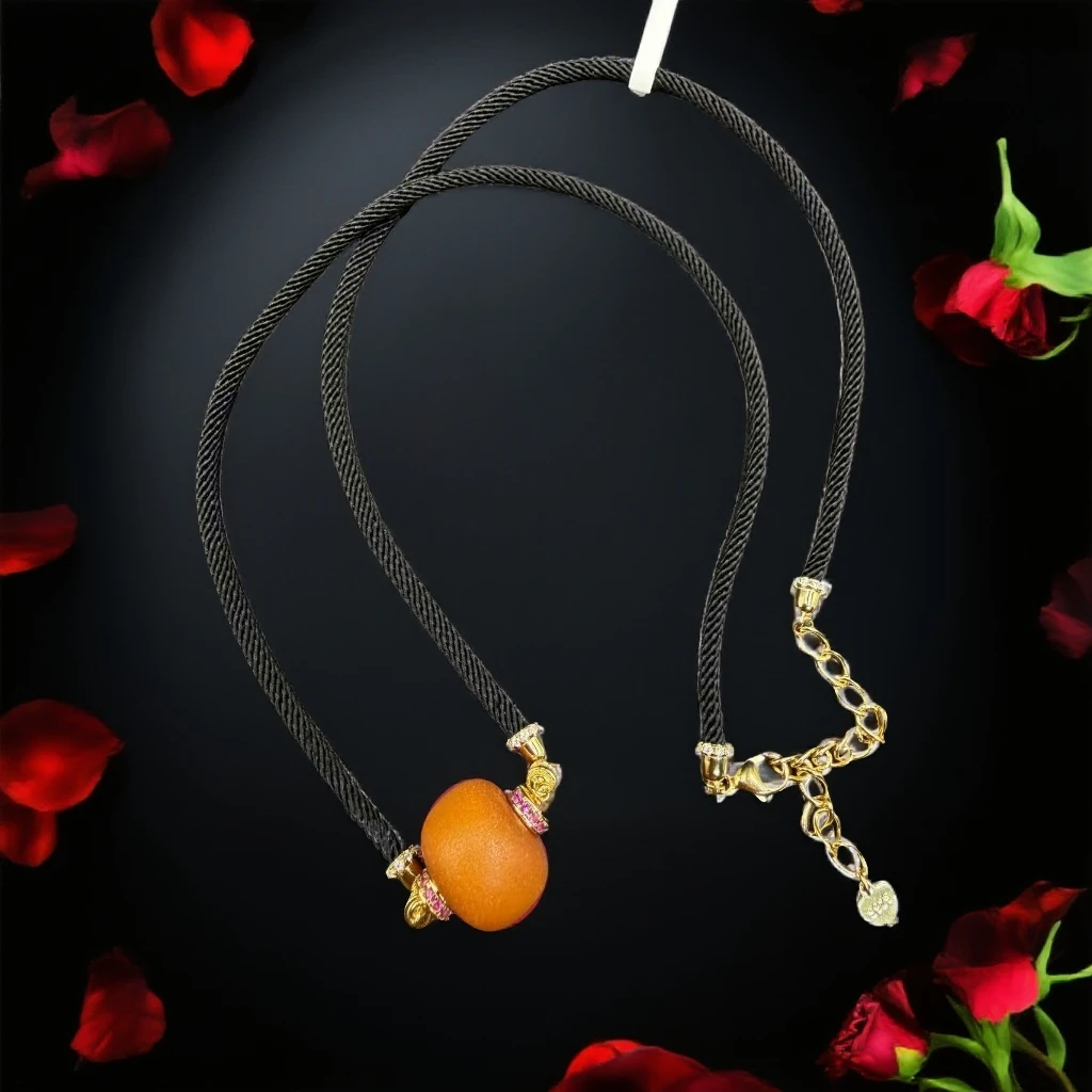 M057 天然蜜蜡项链