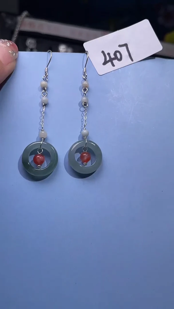 未镶嵌翡翠耳饰喜欢拍