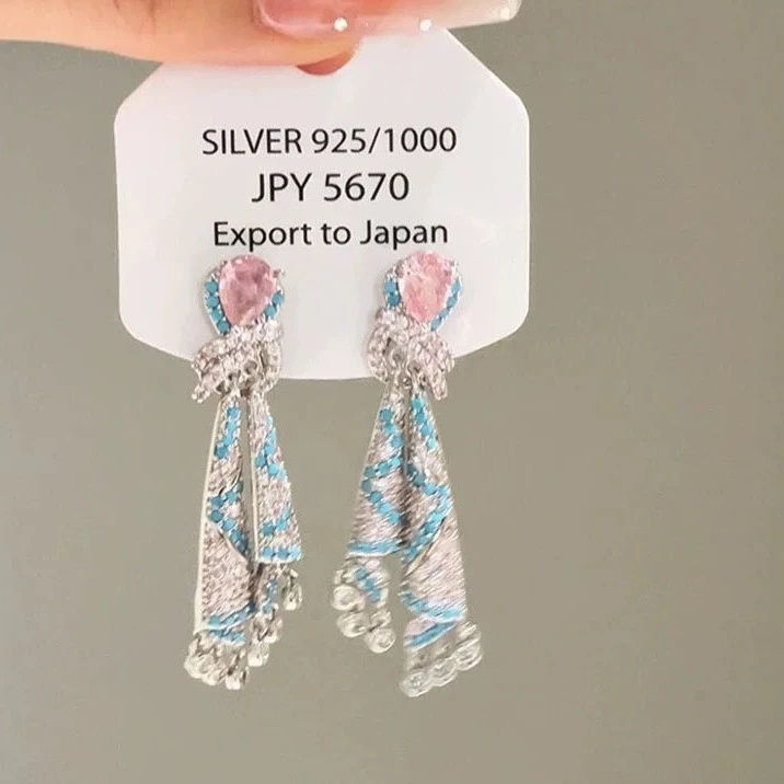 铜合金耳饰 小绮【风华】 轻奢高级耳钉耳坠688