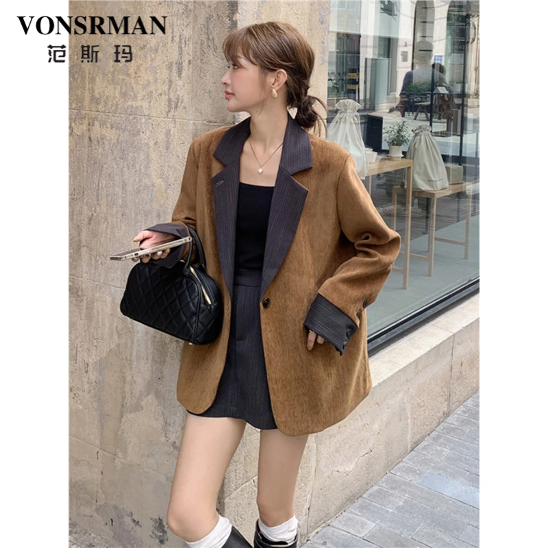 复古高级感时尚西装套装女2025秋冬季新款休闲西服外套短裤两件套