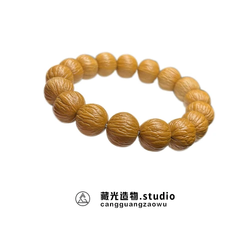 【藏光出品】聚宝盆手串原皮原色颗颗饱满打底微瑕练手款（介意勿拍）