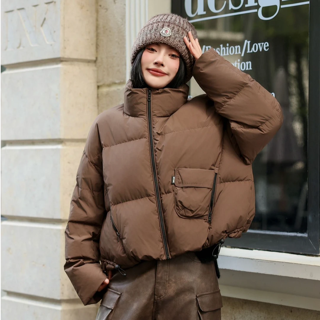 常规女纯色短款羽绒服保暖防风潮流轻薄女装冬季加厚