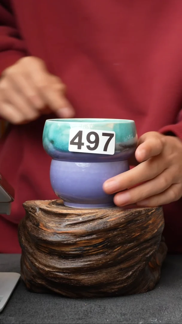 杯子陶瓷497景德镇手工手创杯子 带冰裂纹