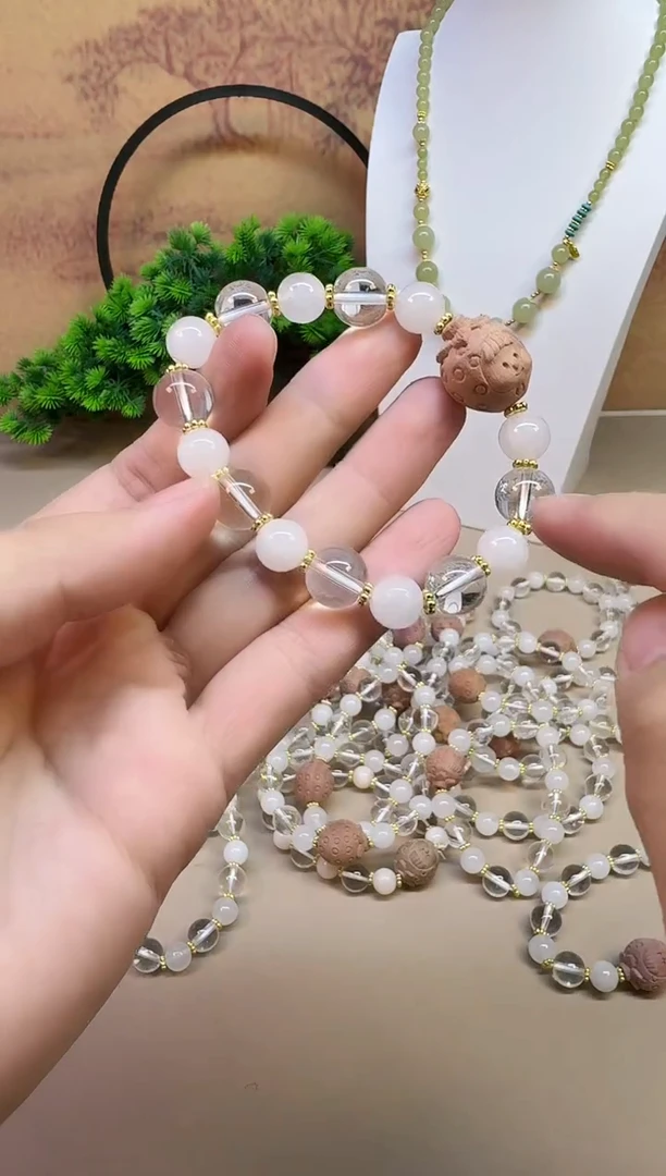 颈饰14K金镶嵌和田玉B213