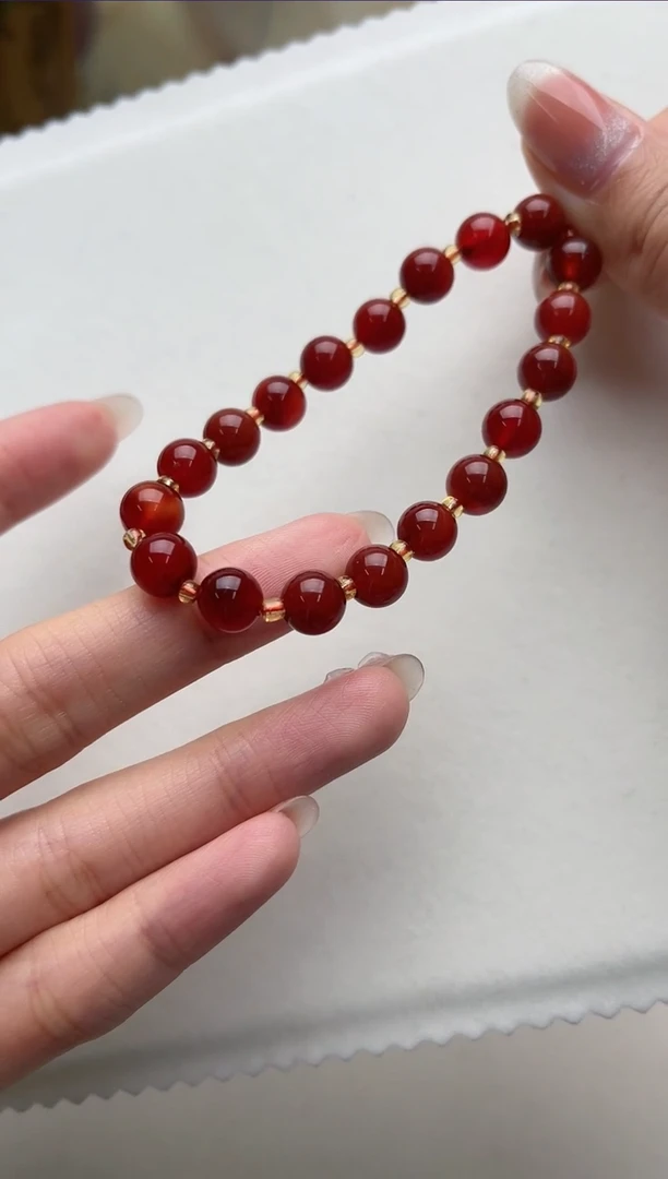 【闪购商品】玛瑙/玉髓手串合金th5900