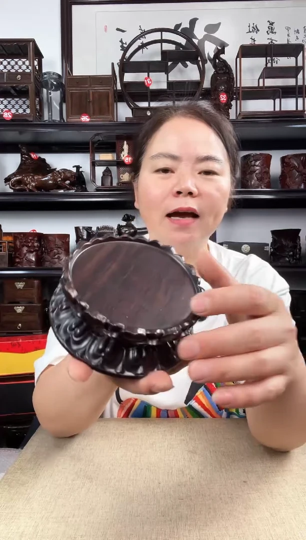 木双层莲花小号老李红木工艺品
