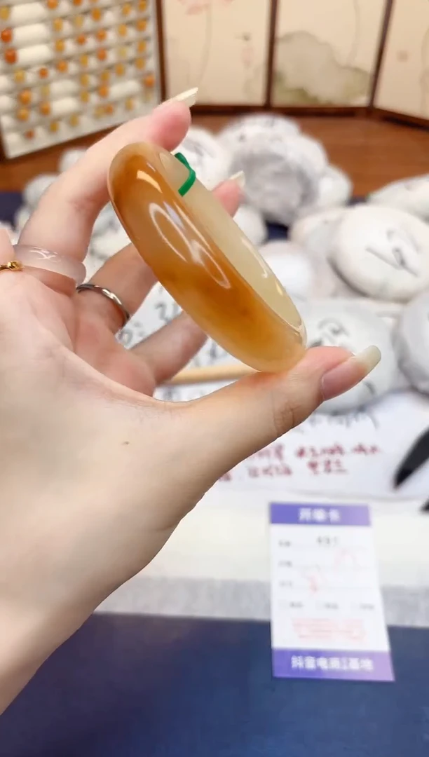石英质玉手镯未镶嵌491-财气镯-圈口58
