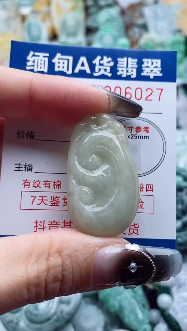 翡翠未镶嵌吊坠(不含链)1