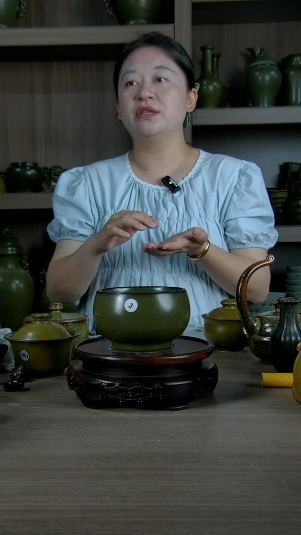 摆件景韵堂茶叶末釉瓷器