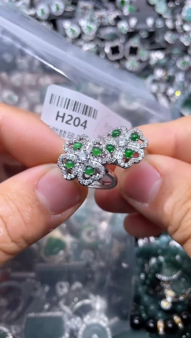 【闪购商品】翡翠颈饰未镶嵌H204戒指 多样性发其一