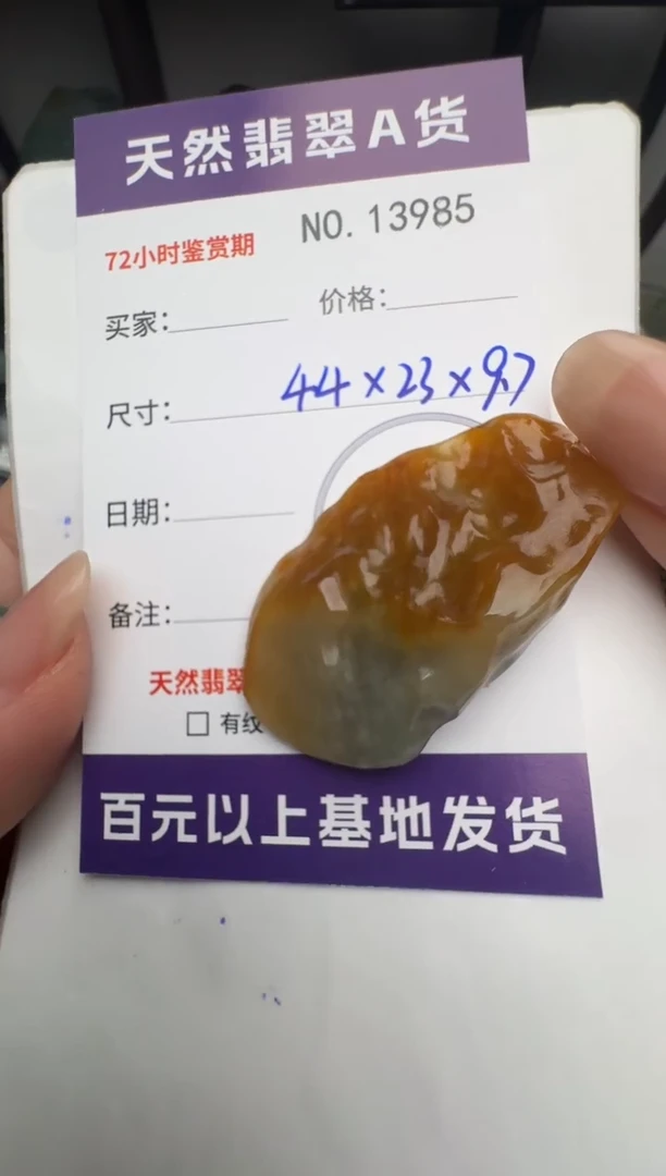 【闪购商品】翡翠颈饰未镶嵌原石13985