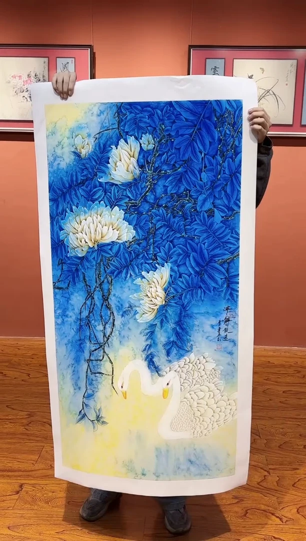 【闪购商品】国画周建真老师绘画作品7-34