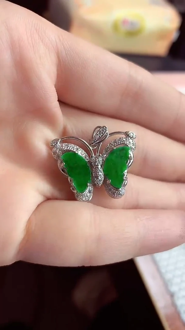 【闪购商品】翡翠颈饰银S925镶嵌吊坠