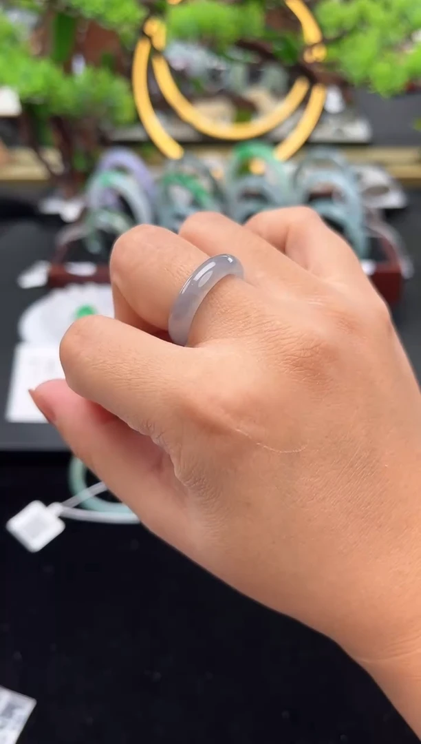 未镶嵌戒指翡翠戒圈