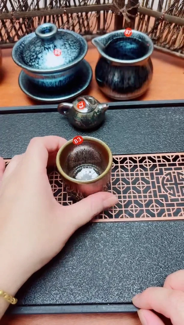 茶盏上****丁83号建盏工匠茶器