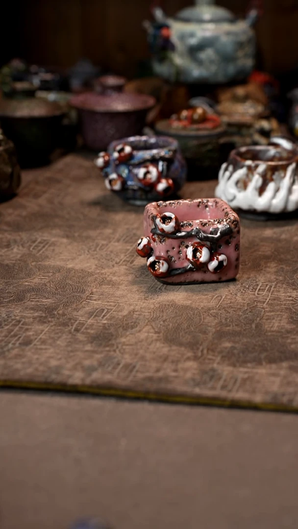 毛*景德镇柴烧志野杯