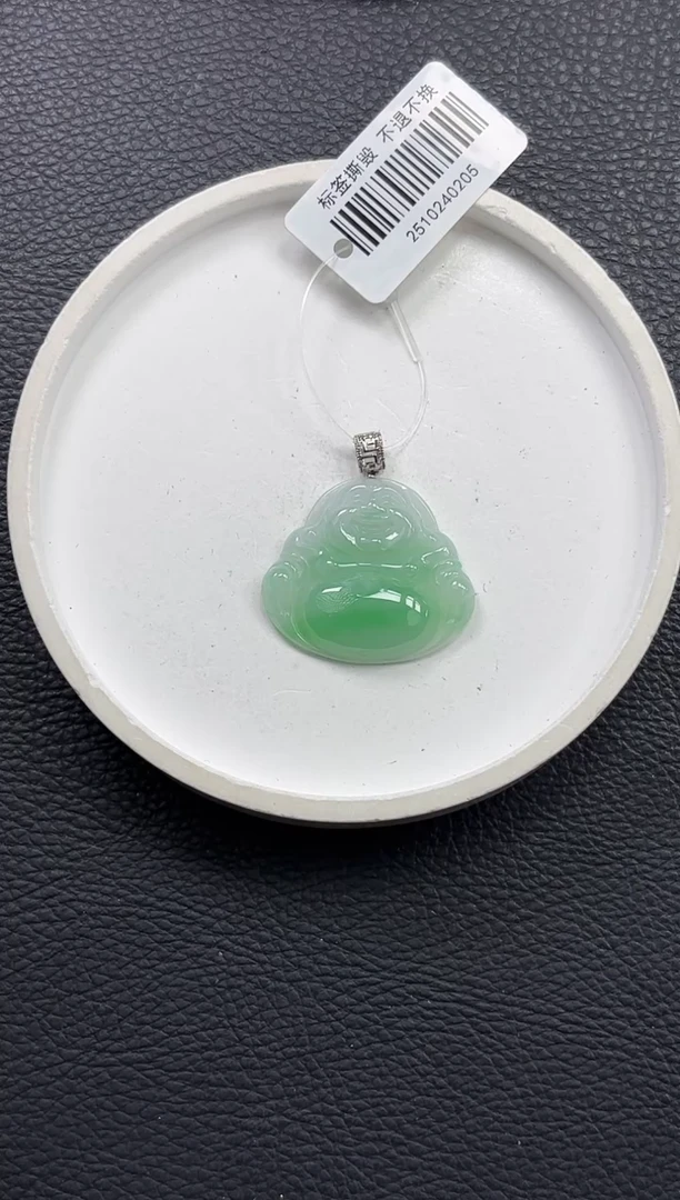 颈饰18K金镶嵌翡翠YM1200-3 佛公