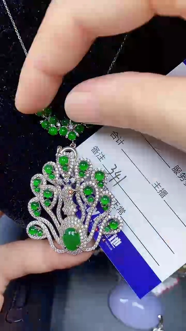 翡翠戒指银S925镶嵌3410