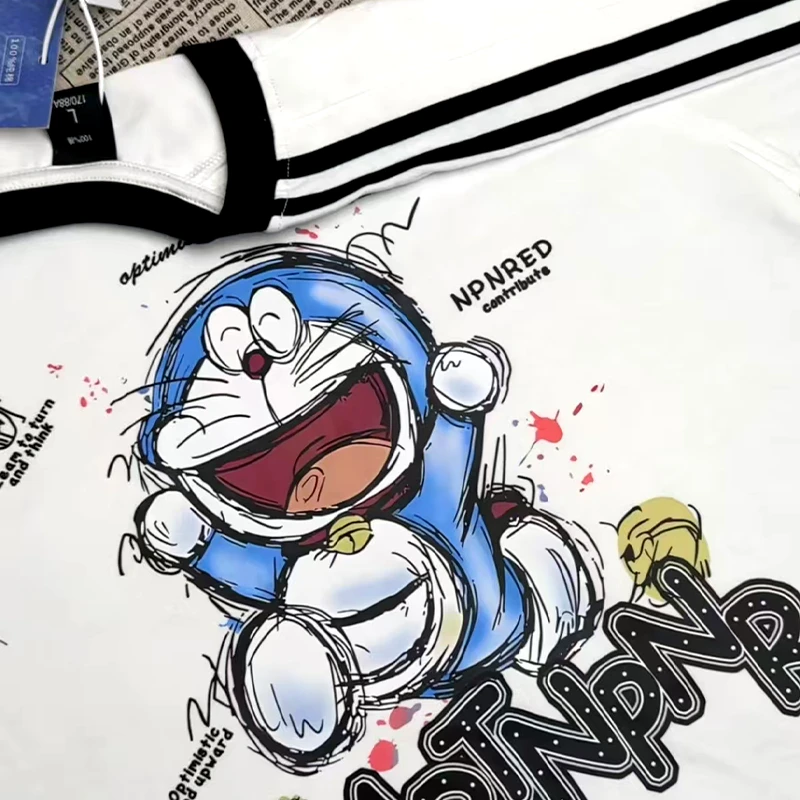 纯棉三条杠【081-100】圆领短袖t恤上衣内搭宽松百搭五分袖休闲打底