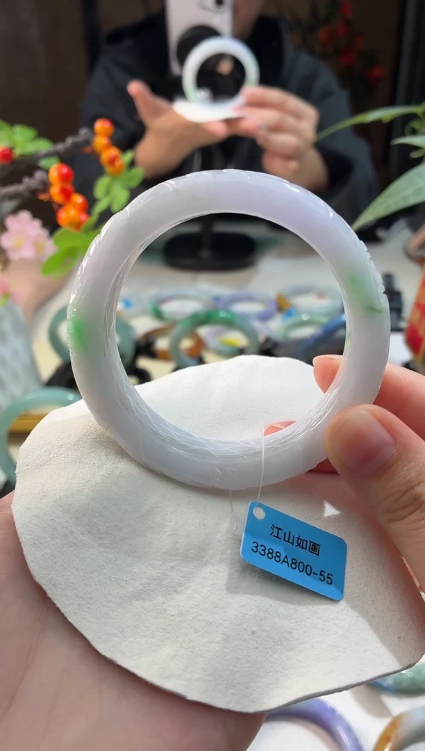 未镶嵌手镯翡翠17  翡翠手镯 55