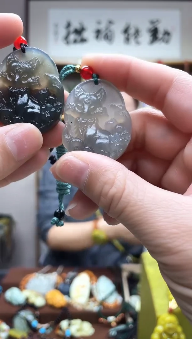 未镶嵌岫玉吊坠多样性发货 拍一发一