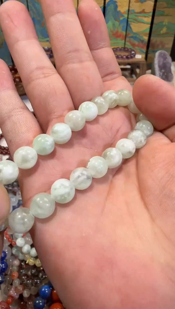 水晶手串未镶嵌SJ-210羽毛萤石