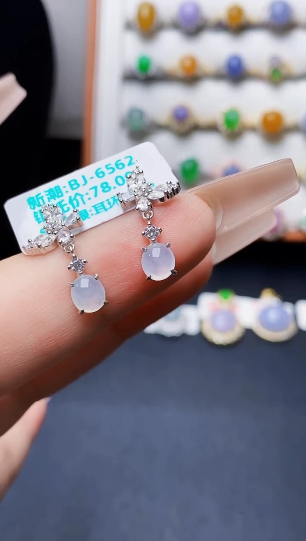 银S925镶嵌戒指翡翠1072