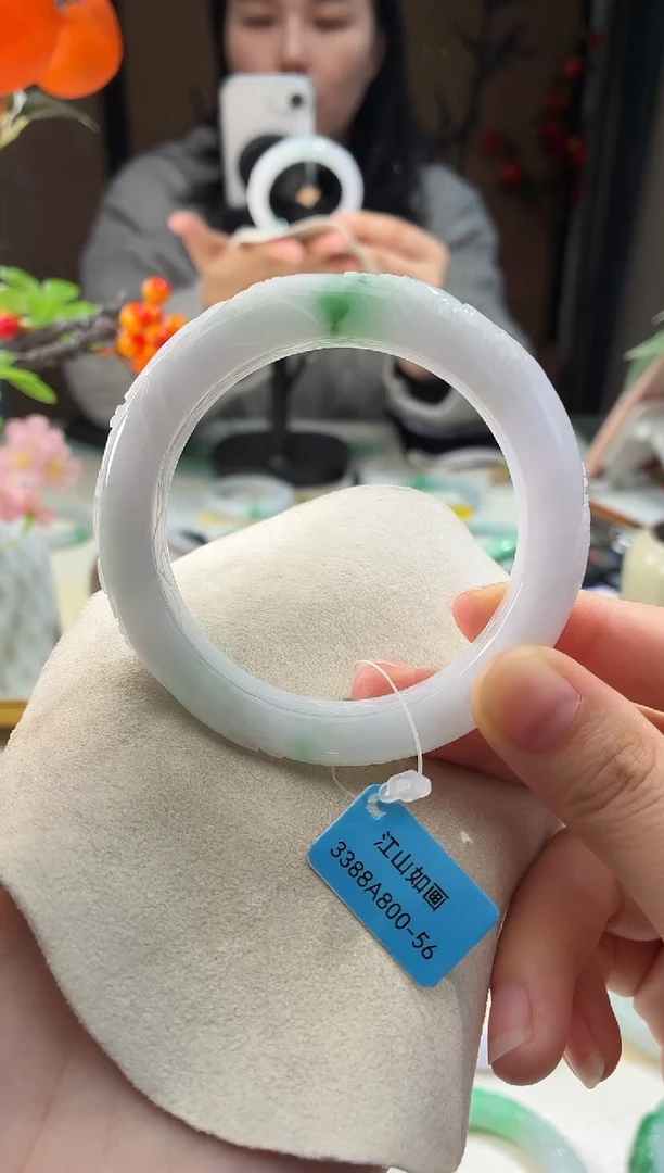 未镶嵌手镯翡翠11  翡翠手镯 56