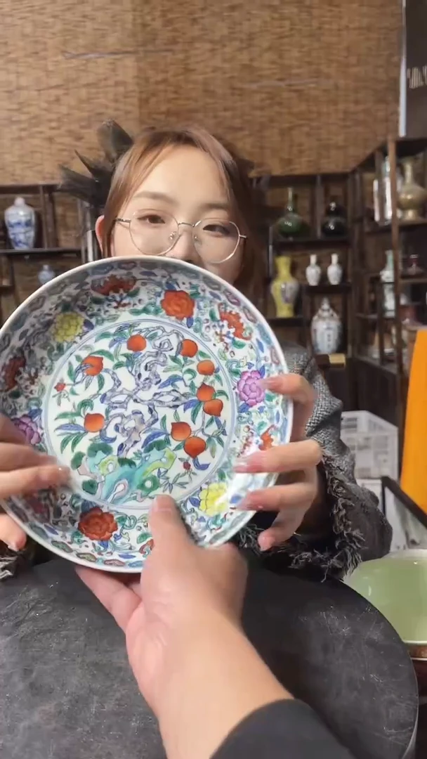 红星严选交流瓷器斗彩满工盘