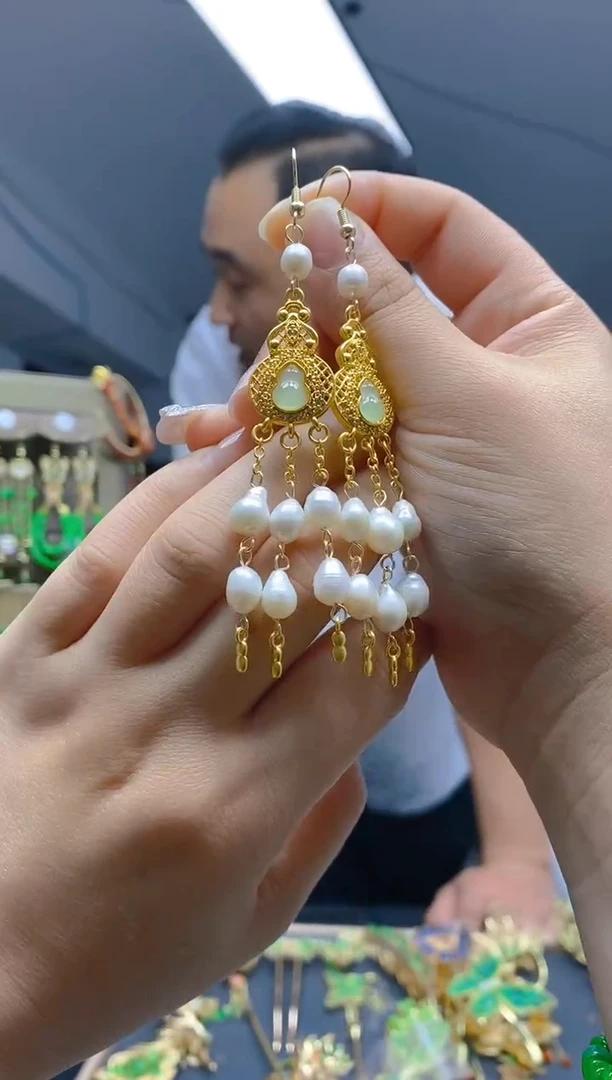 【闪购商品】淡水珍珠耳饰合金66珍珠耳饰