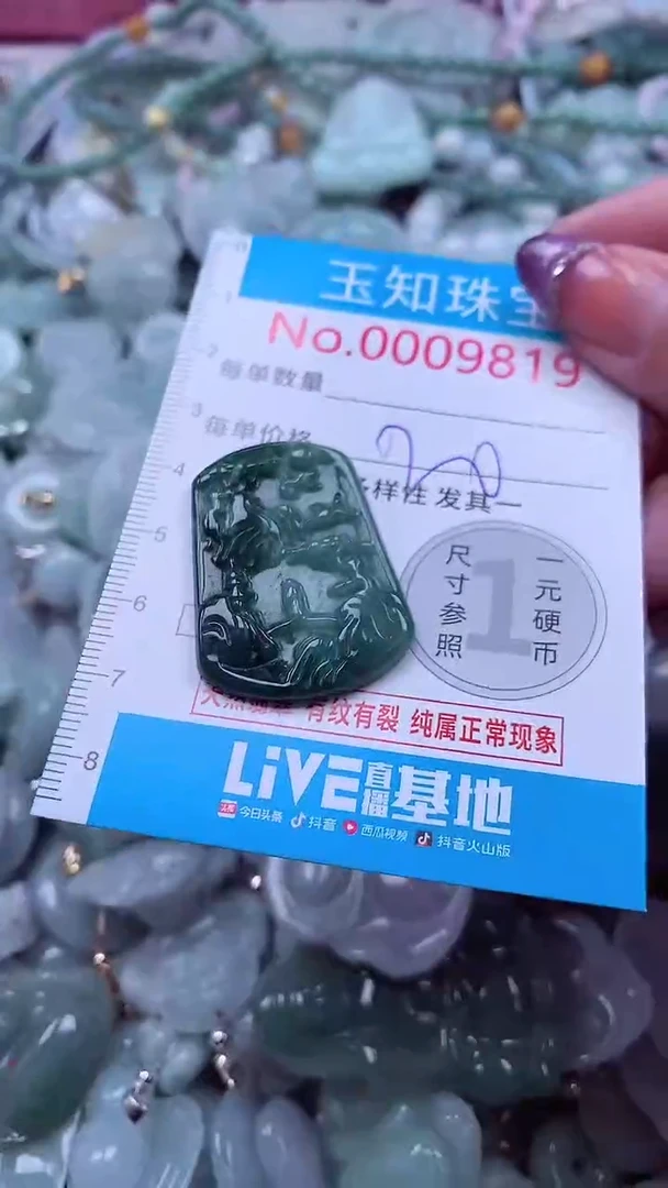 翡翠未镶嵌吊坠(不含链)9819