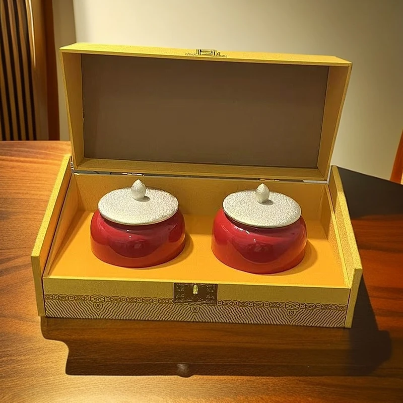 【郁金香】黄金芽 绿茶 双陶瓷罐礼盒装