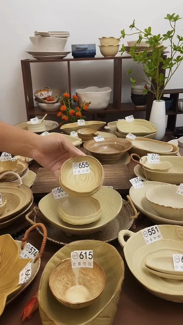 瓷片粗陶瓷器655 2个