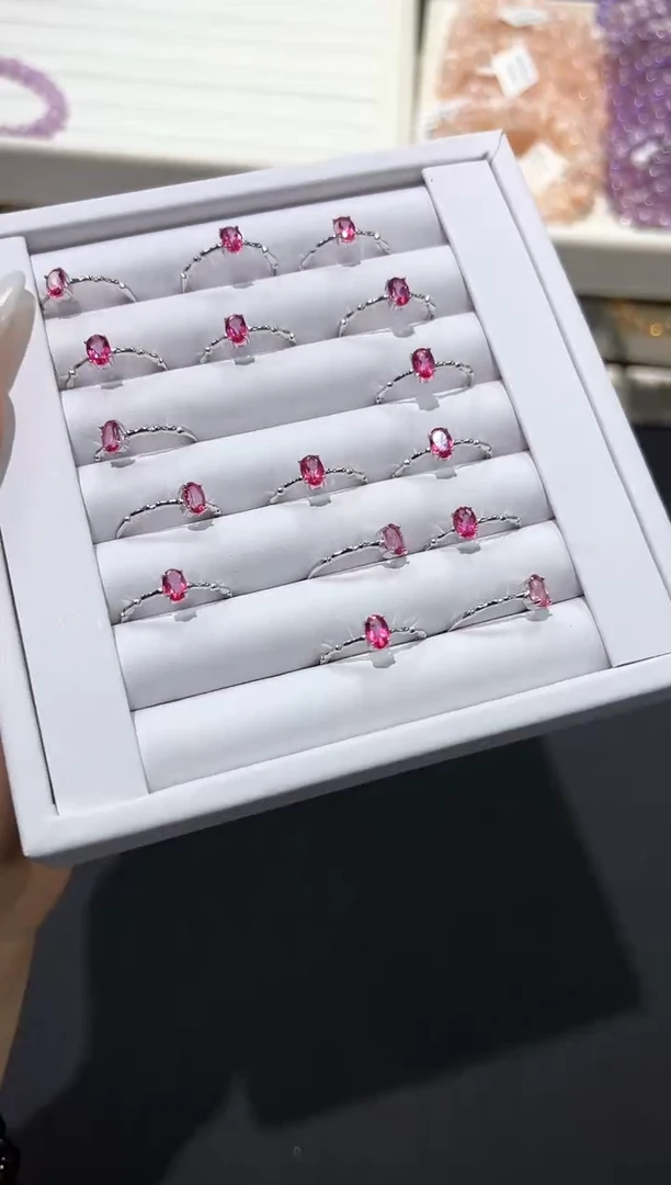 托帕石戒指银S925镶嵌73f多样性发其一【1个】