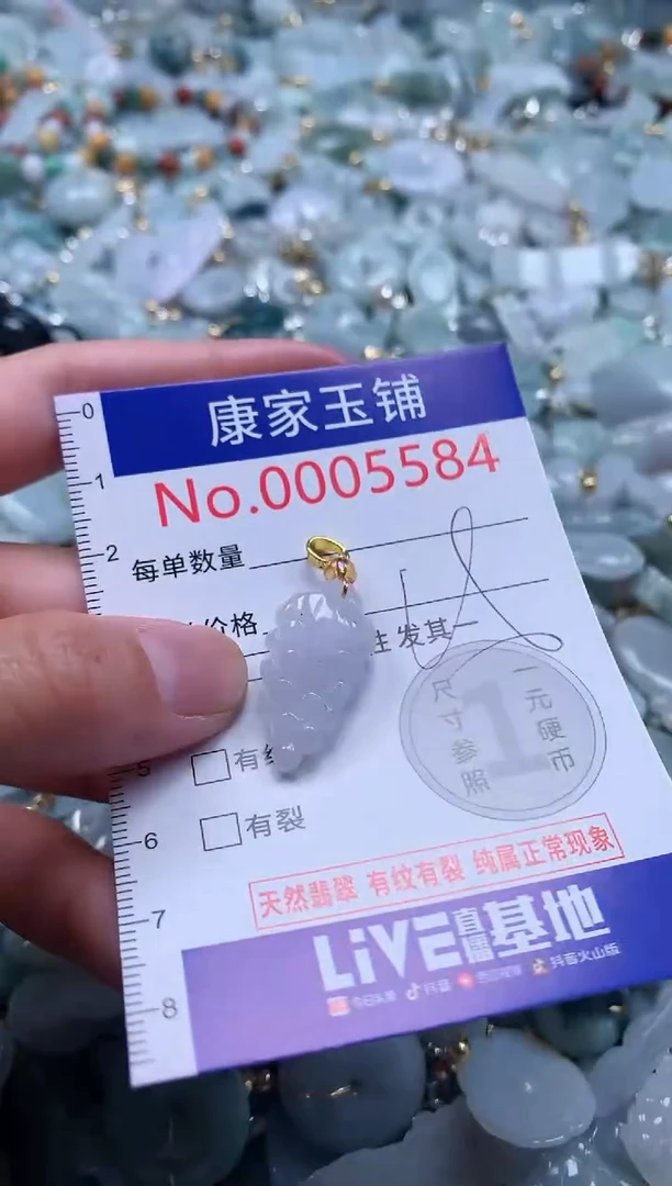 翡翠未镶嵌吊坠(不含链)5584