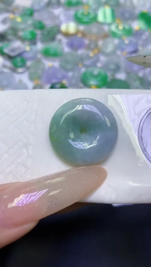 颈饰未镶嵌翡翠天然缅甸翡翠A货百元以上9元证书费自理